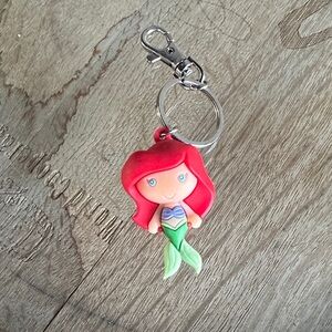 Disney Red and Green Mermaid Keychain
